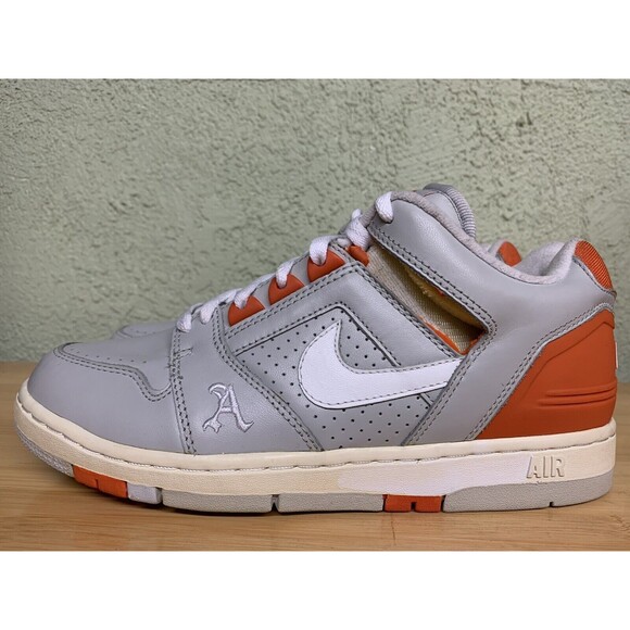 NIKE AIR FORCE 2 II GREY ORANGE 305602-013 ALPHA PHYSICAL CLUB terminator Sz 8.5 main image 6